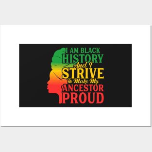 I am Black History Posters and Art